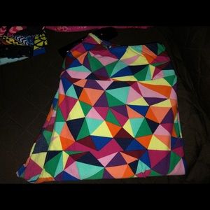 Multi colored LulaRoe TC leggings